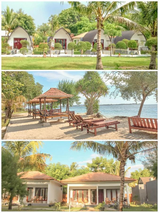 Nusa Indah Bungalows Gili Air Exteriör bild
